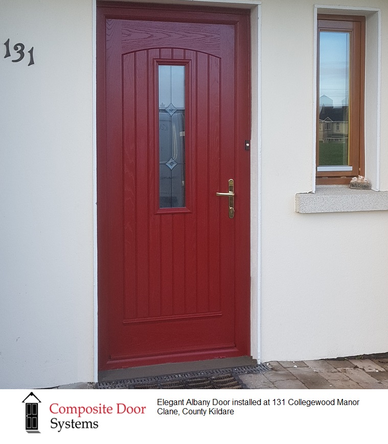 front door in red