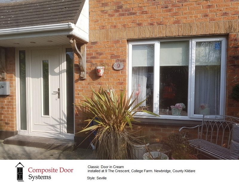 cream composite doors